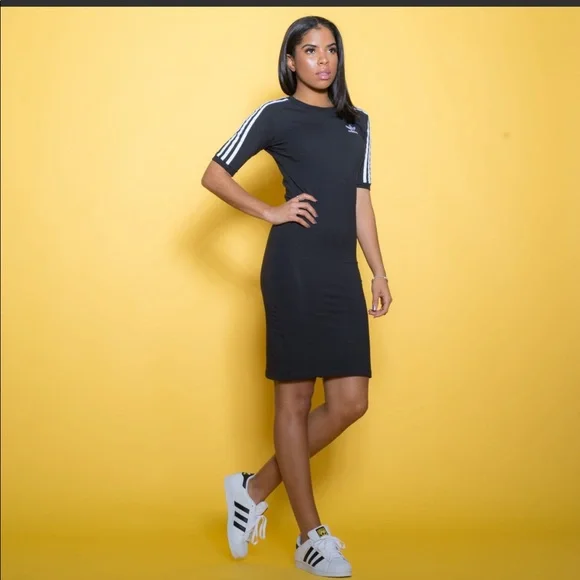 adidas | Dresses | Adidas Bodycon Fit Dress And Shoes | Poshmark